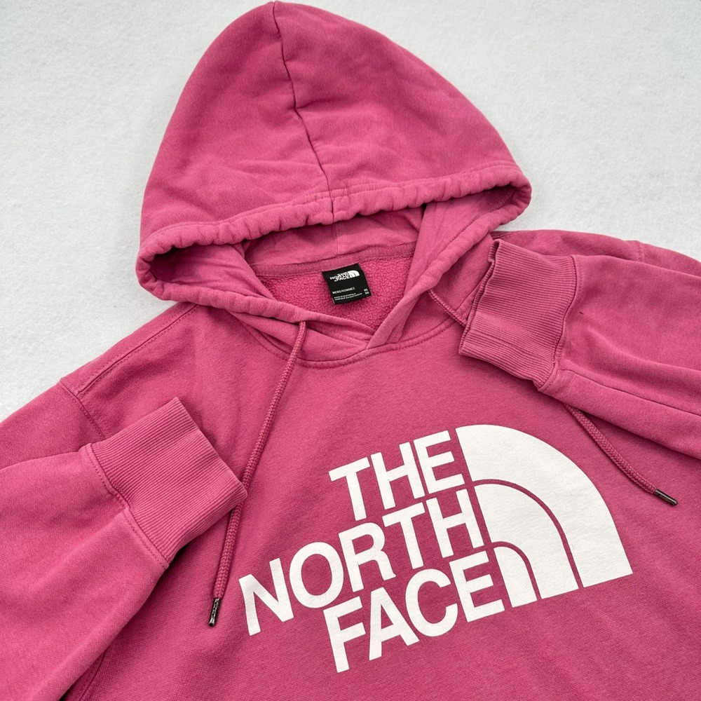 The North Face Mens XL Pink Logo Pullover Hoodie Fleece Sweatshirt
READ